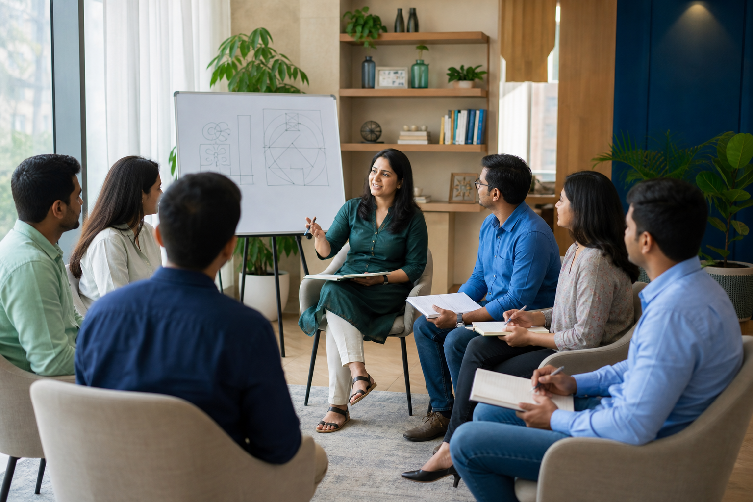 Small mentorship circle for Vastu Gurukul students